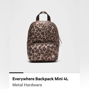 lululemon athletica Leopard Print Backpack